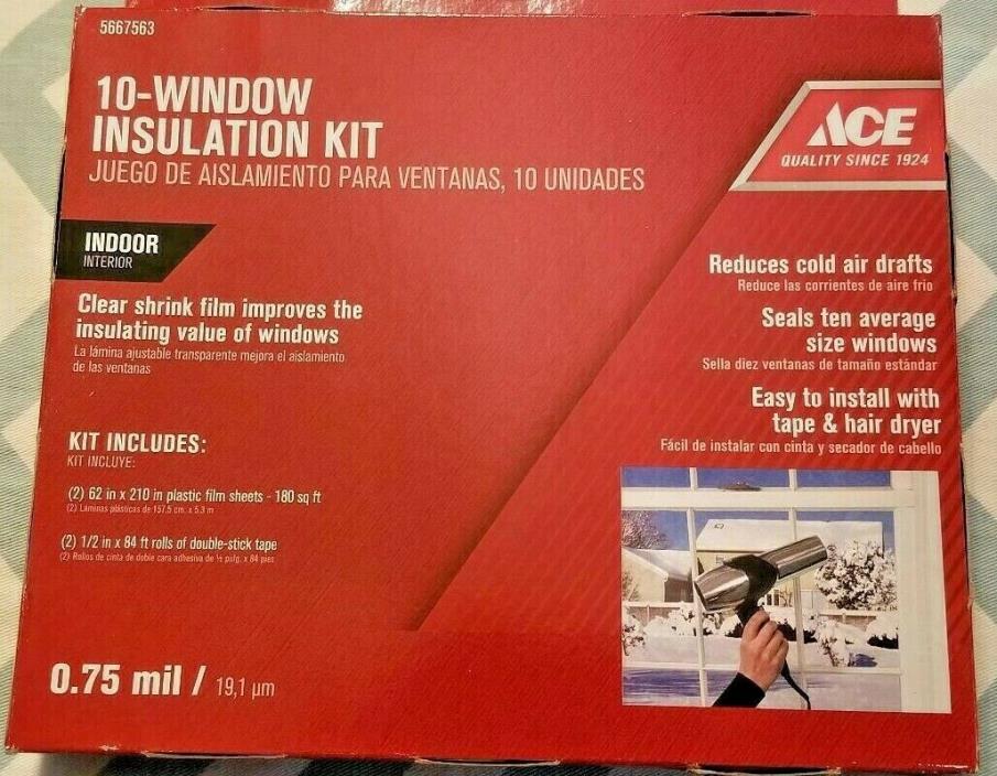 10-Window Insulation Kit, Improve the insulating value of your windows. (ACE)