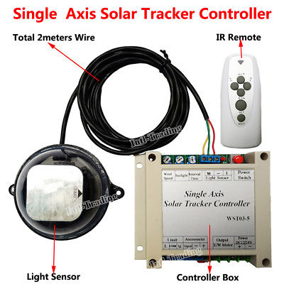 Multi-function Single Axis Controller W/ Remote For Solar Panel Tracker Tracking