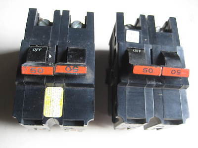 Federal Pacific Stab-Lok 50A double pole breaker type NA