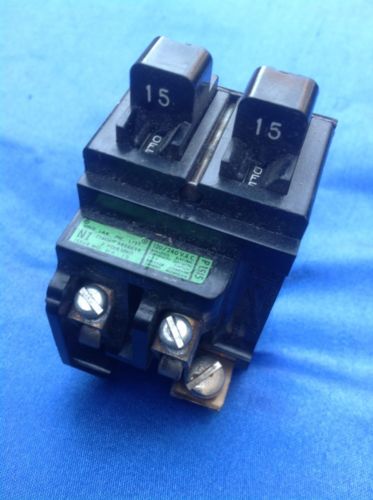 Pushmatic P1515 Twin circuit BREAKER ,