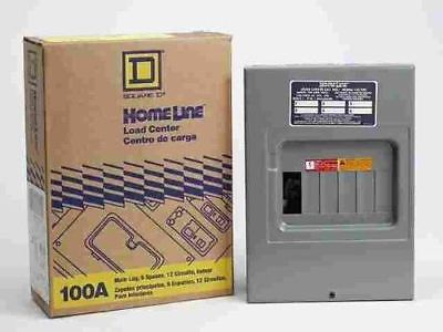 Homeline Main Lug Load Center 100 Amp 6 Space Boxed