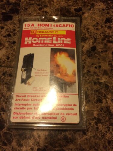 Square D HOM115CAFIC Circut Interupter & Breaker Arc Fault, 15 Amp