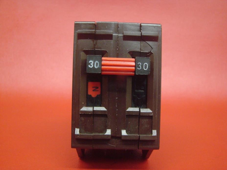 30A Wadsworth Type A Red-Tie A230 2 Pole 30 Amp 220/240V Circuit Breaker - SAVE