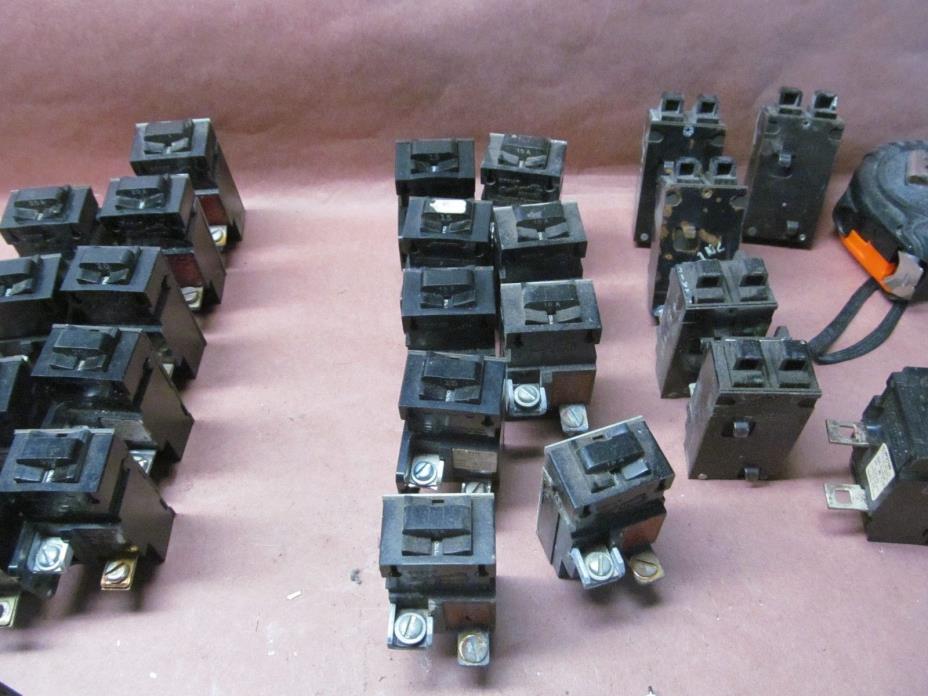 9- ITE PUSHMATIC P-115 15 AMP 1  POLE BREAKERS