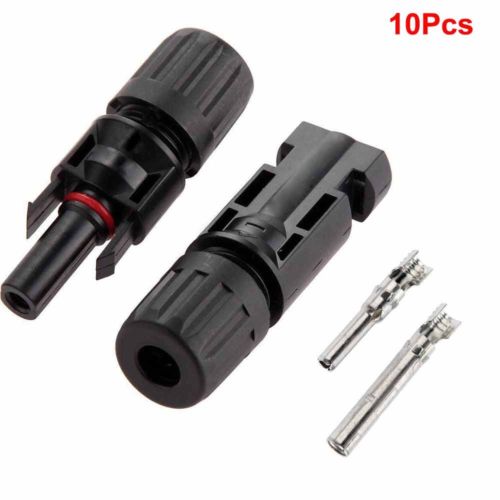 USA Sell 10 pairs MC4 30A Male Female Wire PV Cable Connector Set Solar Panel