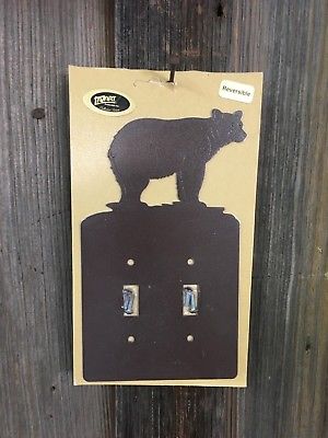 Lazart Rustic Bear Collector's Series Wildlife Camping Light Switch Cover Plate