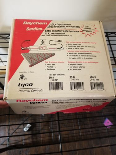 Tyco Raychem Gardian W51 100 V Pre Assembled Self Regulating Heating Cable