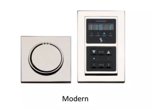 THERMASOL Modern Signature Series Control & STEAMHEAD SEM-NTS-PC Chrome