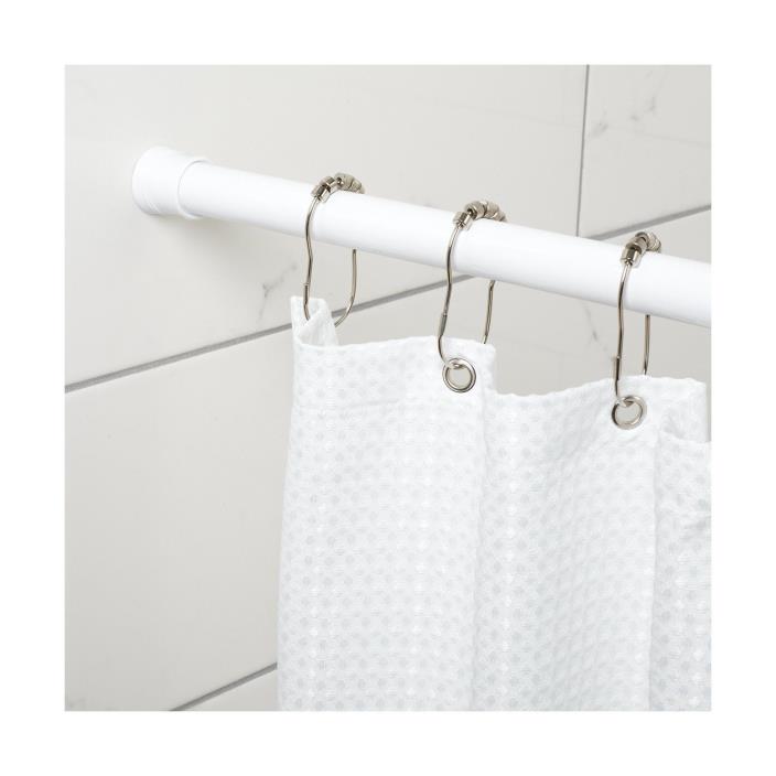 Zenna Home 505W, Tension Shower Curtain Rod, 44 to 72Inch, White EXCELLENT!