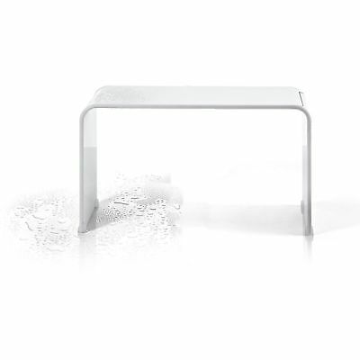 AGM Home Store Backless Acrylic Shower Bench White