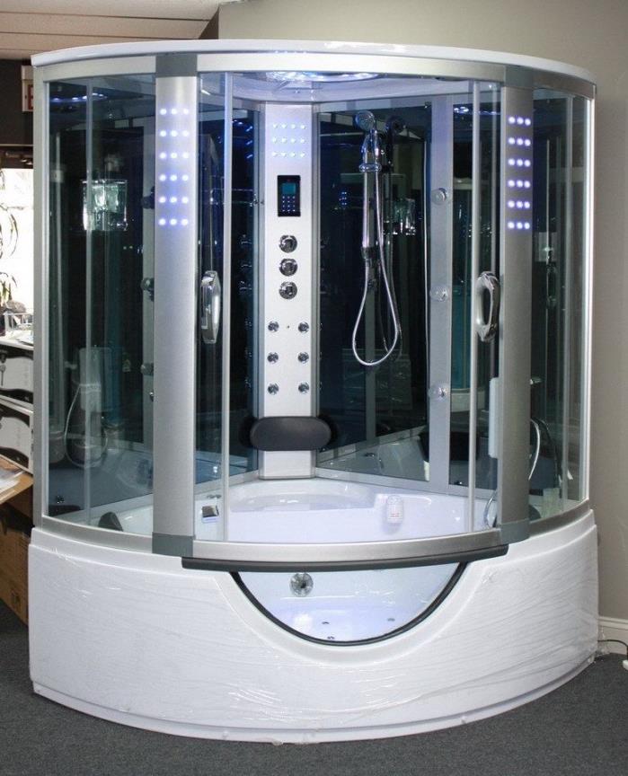 Two Person Steam Shower,Aromatherapy,Whirlpool,Bluetooth,USA Warranty.2Days SALE