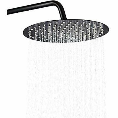 12 Inch Ceiling Mount Stainless Steel Round Rainfall Shower Head, Oil Rubbed -