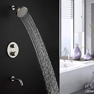 RayGoo Shower System with High Pressure Rainfall Shower Head, Shower Faucet Rain