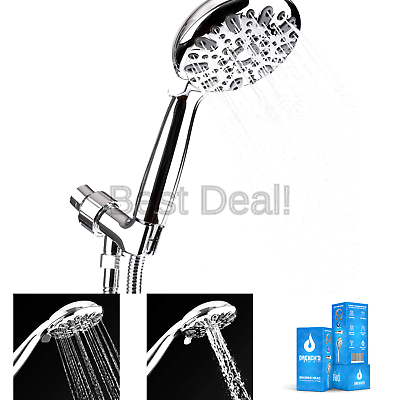 Handheld Shower Head with 6 Lavish Spray Settings from Power Massage to Water...