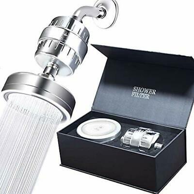 Luxury Filtered Shower Head Set Cartridge Vitamin And E 15-Stage Water Filters