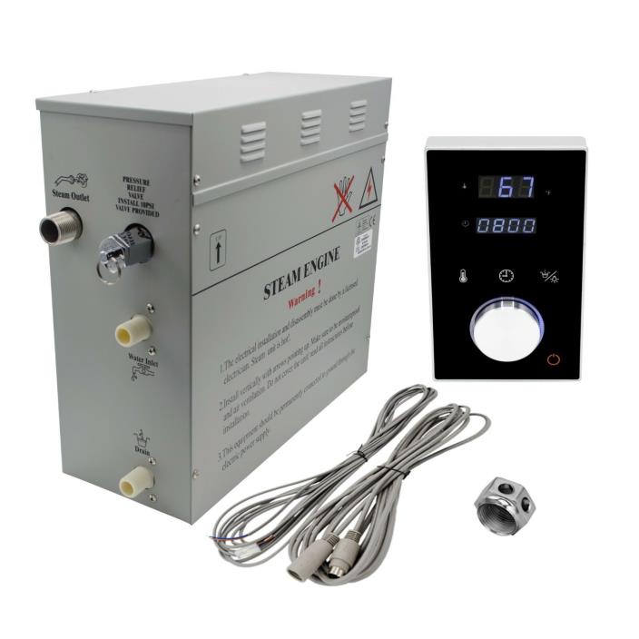 NEW 9KW DELUXE STEAM GENERATOR SAUNA SHOWER BATH HOME SPA. 1 YEAR WARRANTY