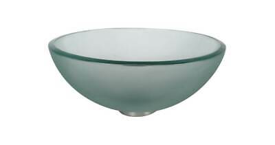 14 in. Frosted Glass Vessel Sink [ID 67272]
