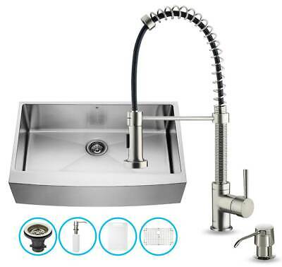 36 in. Stainless Steel Kitchen Sink and Faucet Set [ID 2238934]