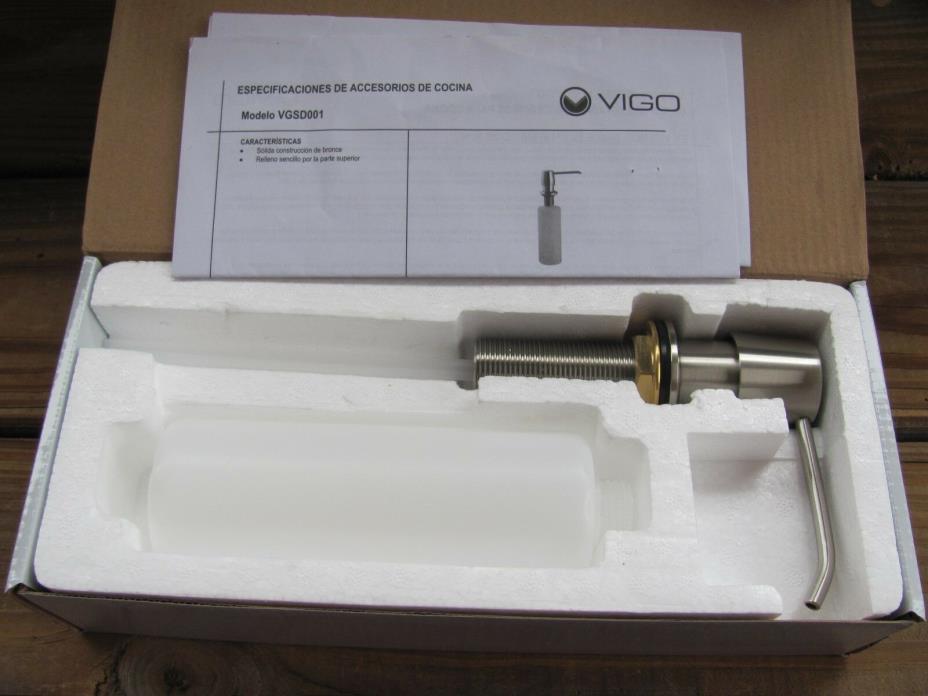 Vigo~VGSD001ST~Kitchen~12 Ounce~Soap Dispenser~Stainless Steel Finish