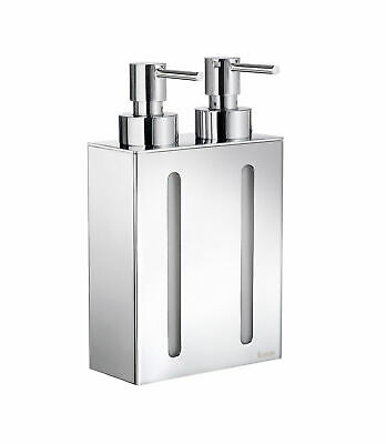 Smedbo Outline Two Container Soap & Lotion Dispenser
