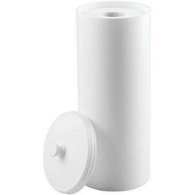 MDesign Toilet Paper Holders Plastic Free Standing Canister - Storage For 3 Of
