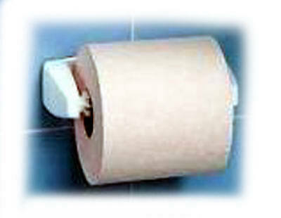 HOME PRODUCTS INTL-NORTH AMERICA White Self-Gluing Toilet Tissue Holder