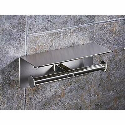 Double Roll Toilet Paper Holder, SUS304 Stainless Steel Hotel Bathroom Tissue