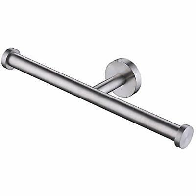 Bath Double Roll Toilet Paper Holder Wall Mount Dual Tissue Hook SUS304 Steel