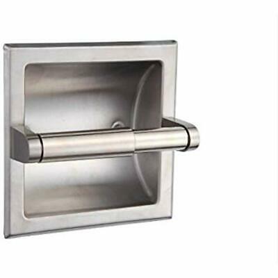 SMACK Toilet Paper Holders Brushed Nickel Recessed - Includes Rear Mounting Home