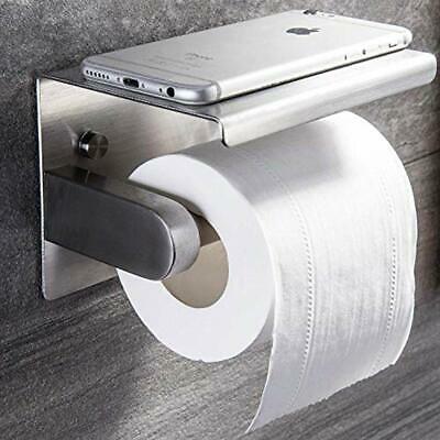 Toilet Paper Holders - Stainless&nbspSteel Roll With Shelf Wall Mounted For Home
