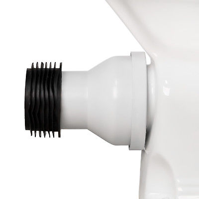 Signature Hardware Rear Outlet Toilet P Trap Connector in White