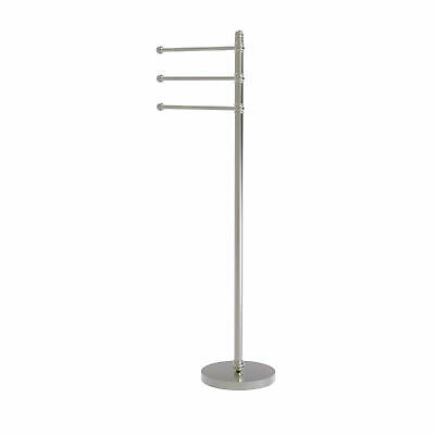 Allied Brass Universal Free Standing Towel Stand Satin Nickel