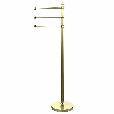 Allied Brass Universal Free Standing Towel Stand Satin Brass