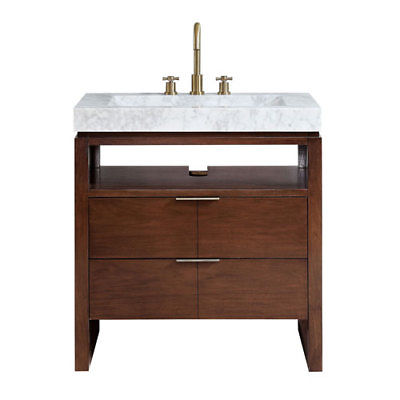 251 First Uptown Natural Walnut 33-Inch Vanity Combo - 180499-2095394-251