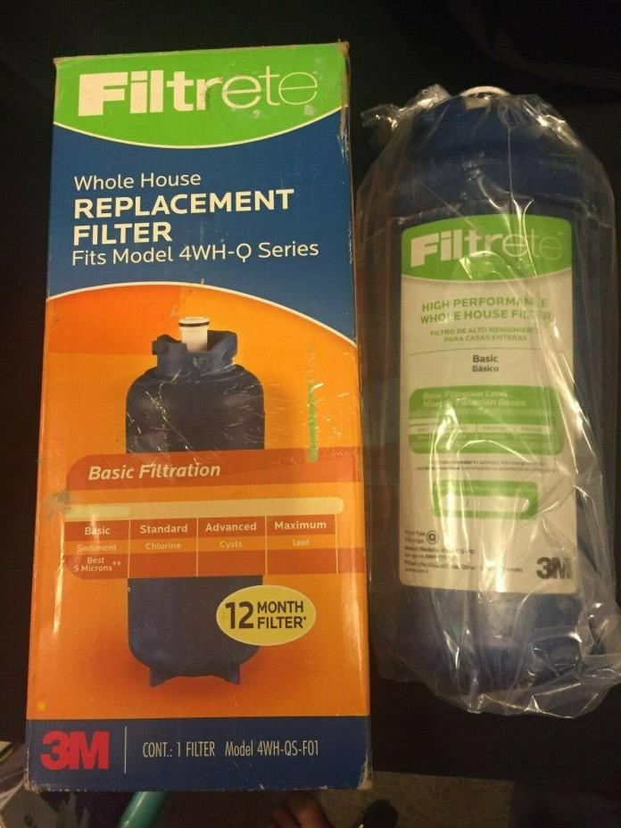3M Filtrete Whole House Replacement Filter 12 Month Filter 4WH-QS-F01*Ships Free