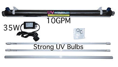 Ultraviolet Home Water Sterilizer,10GPM, 35W, 3/4