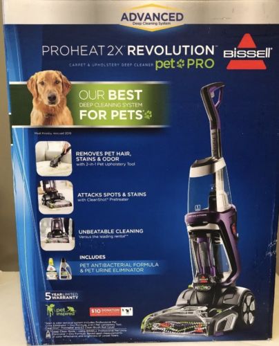 NEW Bissell ProHeat 2X Revolution Pet Pro Full-Size Carpet Cleaner Steamer 1964
