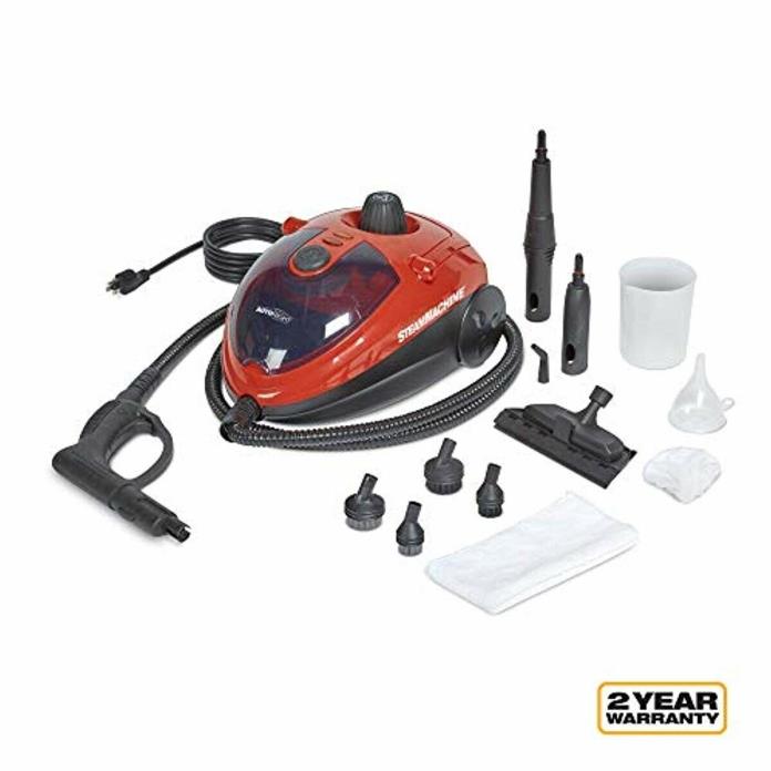 AutoRight SteamMachine C900054.M Red Multi-Purpose Steam Cleaner for Cleaning Ve