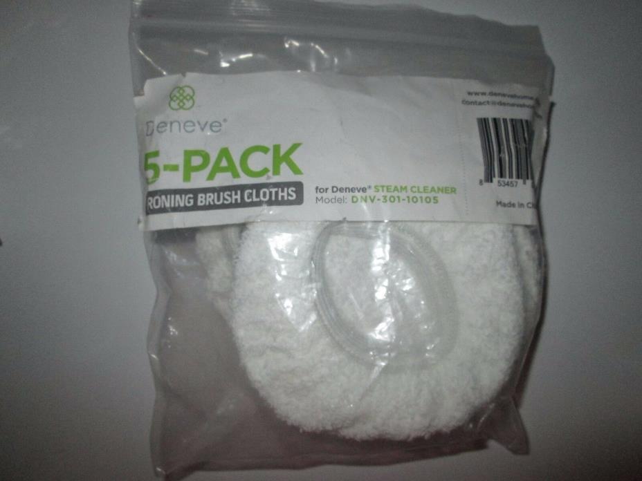 Deneve 5 Pack Ironing Brush Cloths Pads Covers For Steam Cleaner DNV-301-10105