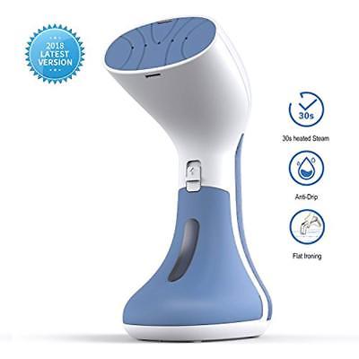 Garment Steamer, 135ml Portable Handheld Clothes 30s Fast Heat, 360 Anti-Drip,