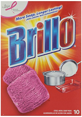 Brillo Steel Wool Soap Pad, 10 ct