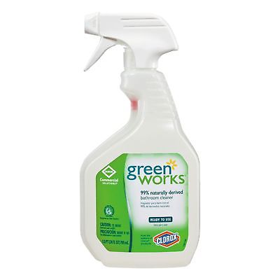 2 Pack Green Works Bathroom Cleaner Spray (24 oz. Bottle) Tough Stain Remover