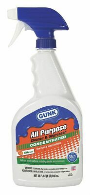 Gunk All Purpose Cleaner and Degreaser, 32 oz. Trigger Spray Bottle, Unscented