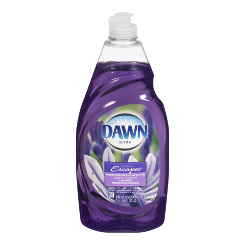 Dawn Ultra Escapes Dishwashing Liquid, Mediterranean Lavender, 21.6 Fl Oz