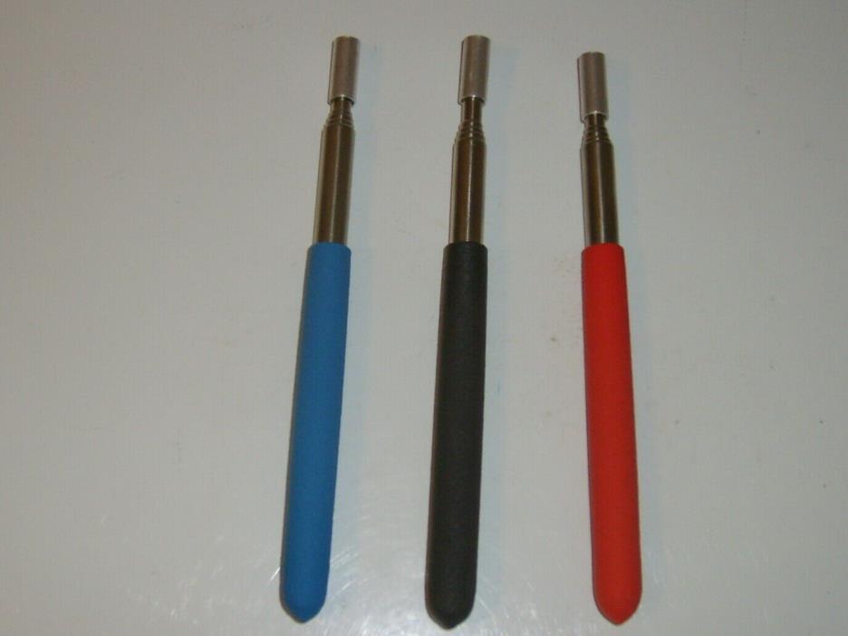 TELESCOPIC HANDLE TELESCOPING VARIOUS  COLORS RUBBER HANDLE APPROX 7