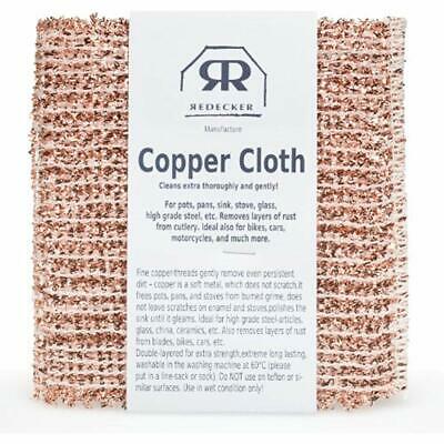 Redecker Cleaning Tools Copper Cloth, Set Of 2, Durable And Non-Abrasive Machine