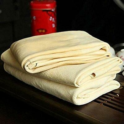 Cleaning Chamois Shammy Car, Natural Deerskin Leather Drying Towel Auto (1-Pack)