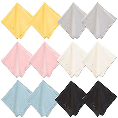 SHINLIF Microfiber Cleaning Cloths 9.8x9.8 Inch - Perfect for Cleaning Cell and