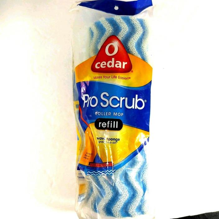 O Cedar Pro Scrub Roller Mop Refill Wave Sponge 10