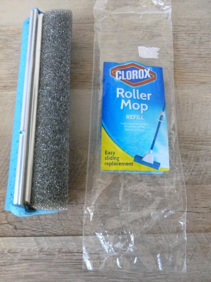 Clorox Roller Sponge Mop Refill Replacement with Antimicrobial Protection NEW FS